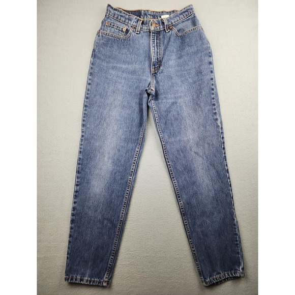 Levi's Denim - Vintage Levi's 512 Slim Tapered Jeans Juniors 9 Blue High Rise Denim USA 90s